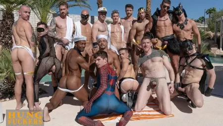 The BarebackPlus Costume Ball Orgy Chapter 1
